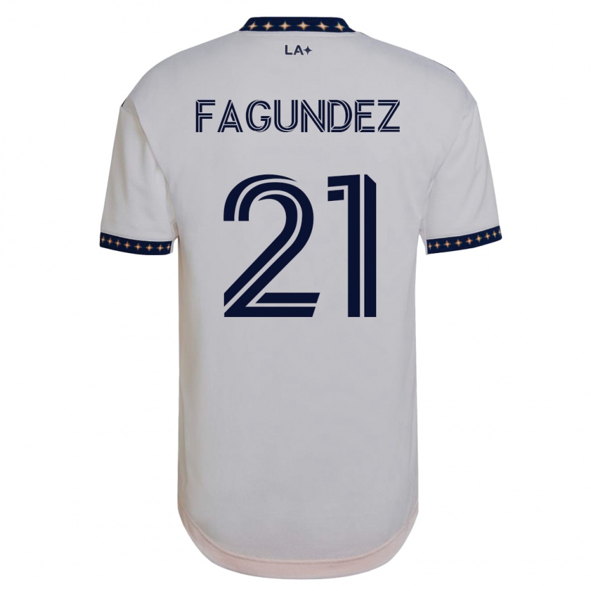 Homme Maillot Diego Fagúndez #21 Blanc Tenues Domicile 2023/24 T-Shirt Suisse