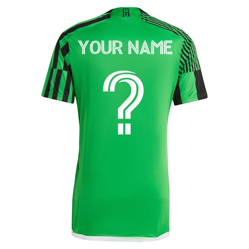 Homme Maillot Votre Nom #0 Vert Noir Tenues Domicile 2023/24 T-Shirt Suisse
