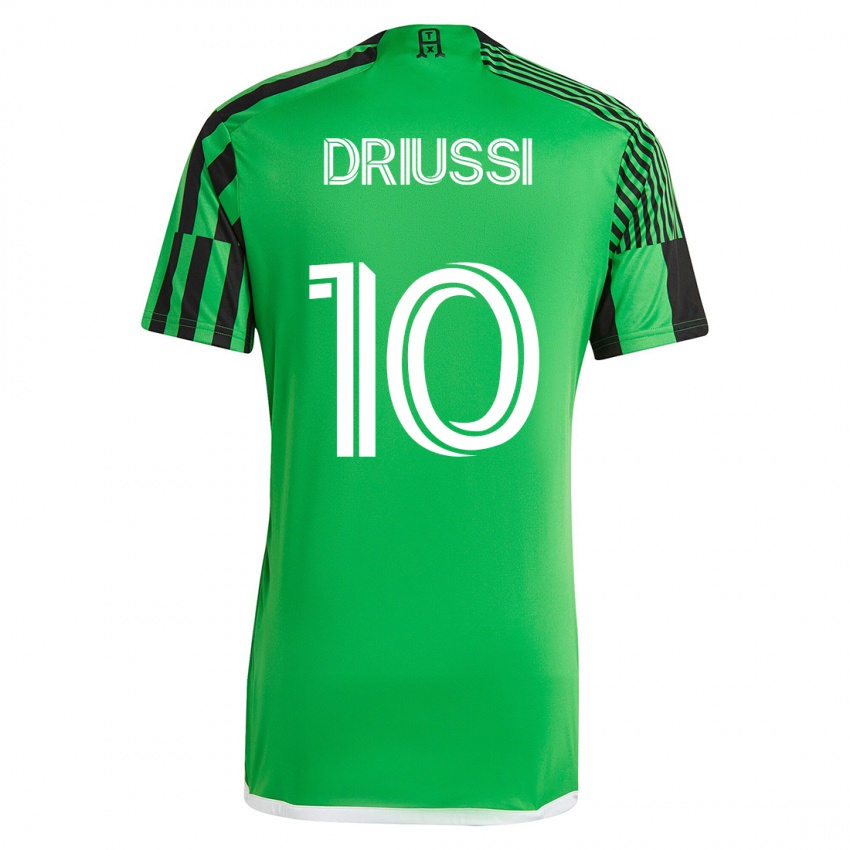 Homme Maillot Sebastián Driussi #10 Vert Noir Tenues Domicile 2023/24 T-Shirt Suisse