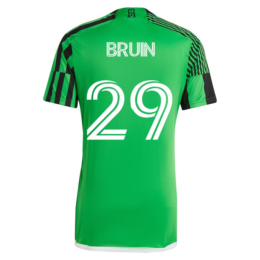 Homme Maillot Will Bruin #29 Vert Noir Tenues Domicile 2023/24 T-Shirt Suisse