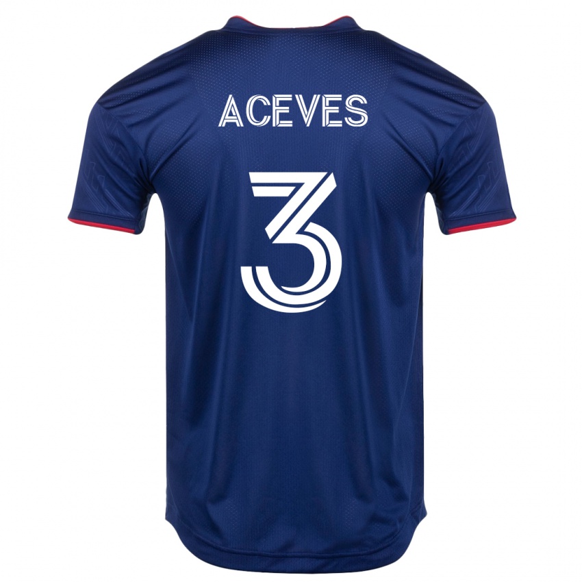 Homme Maillot Alonso Aceves #3 Marin Tenues Domicile 2023/24 T-Shirt Suisse