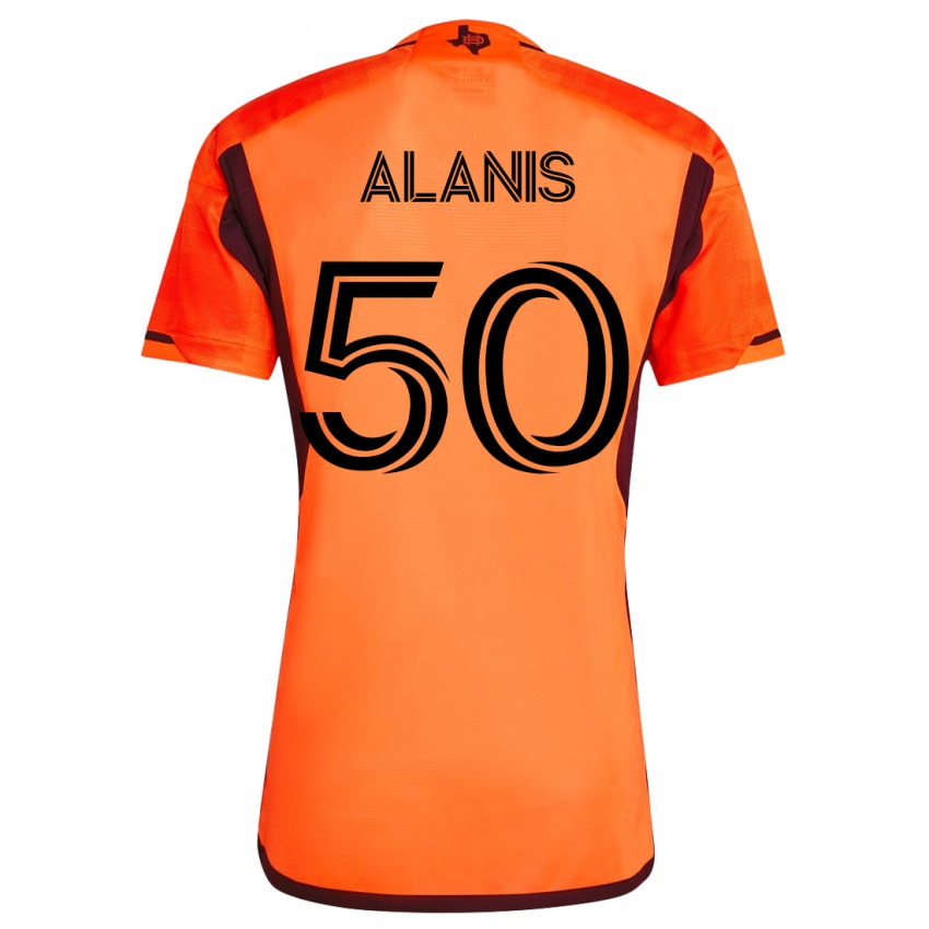 Homme Maillot Brian Alanis #50 Orange Tenues Domicile 2023/24 T-Shirt Suisse