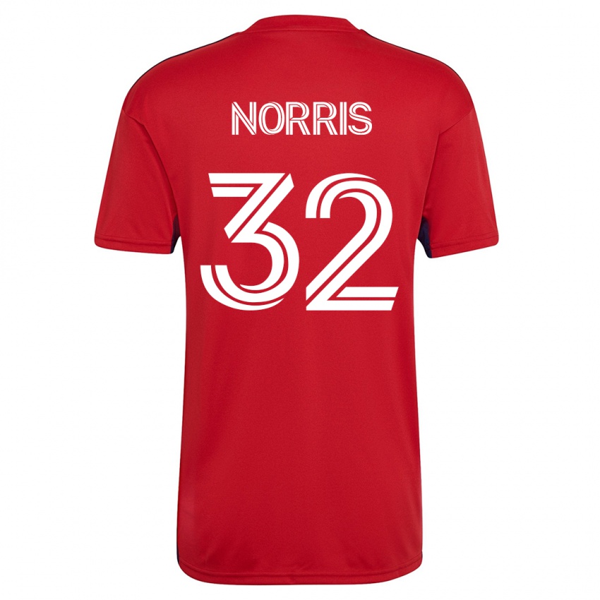 Homme Maillot Nolan Norris #32 Rouge Tenues Domicile 2023/24 T-Shirt Suisse