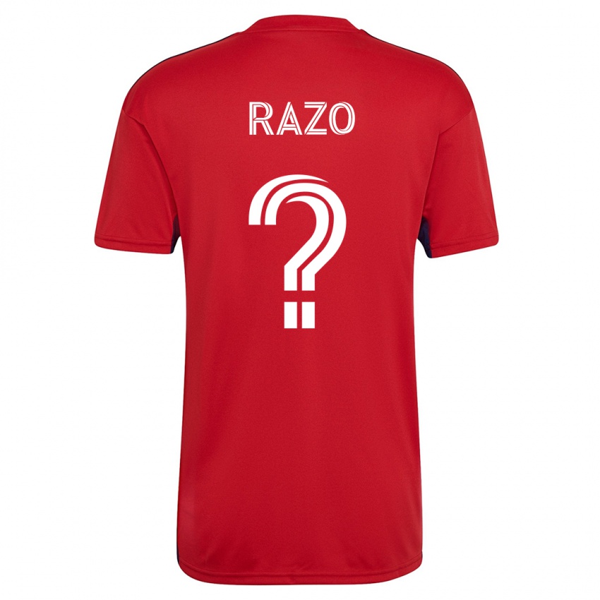 Homme Maillot Edgar Razo #0 Rouge Tenues Domicile 2023/24 T-Shirt Suisse