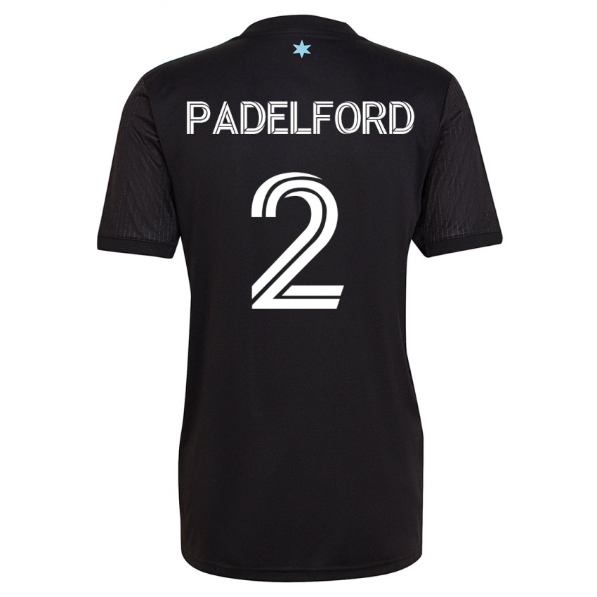 Homme Maillot Devin Padelford #2 Noir Tenues Domicile 2023/24 T-Shirt Suisse