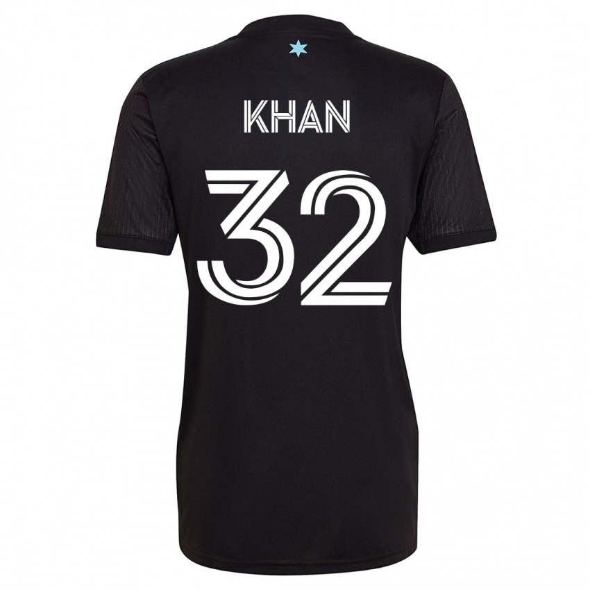 Homme Maillot Molik Khan #32 Noir Tenues Domicile 2023/24 T-Shirt Suisse