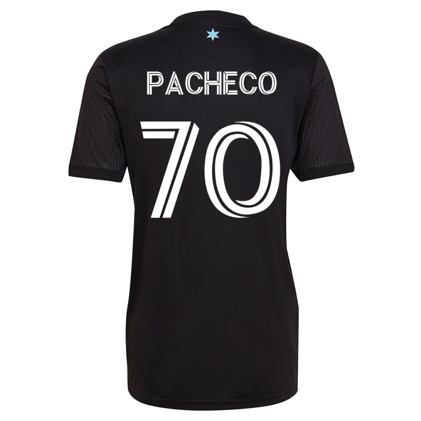 Homme Maillot Diogo Pacheco #70 Noir Tenues Domicile 2023/24 T-Shirt Suisse