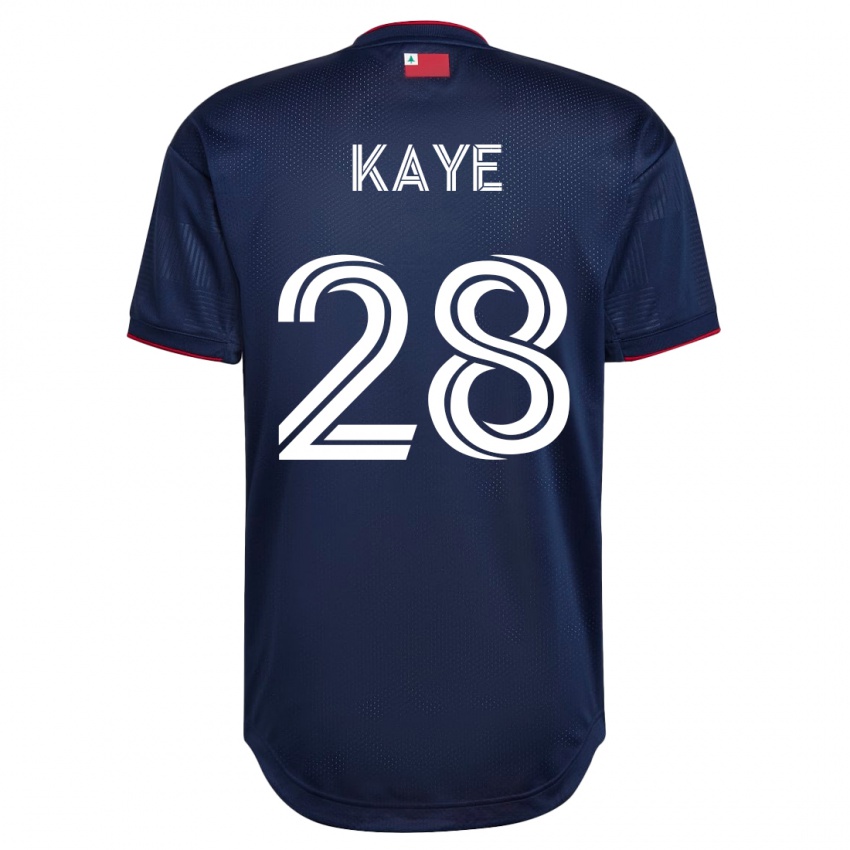 Homme Maillot Mark-Anthony Kaye #28 Marin Tenues Domicile 2023/24 T-Shirt Suisse
