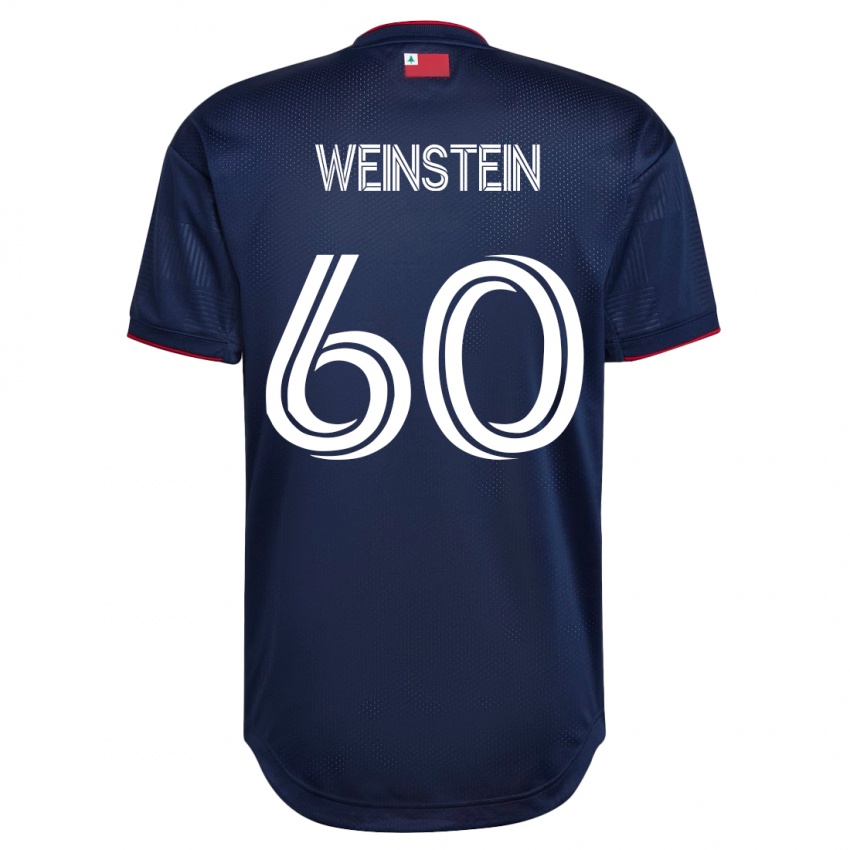 Homme Maillot Max Weinstein #60 Marin Tenues Domicile 2023/24 T-Shirt Suisse