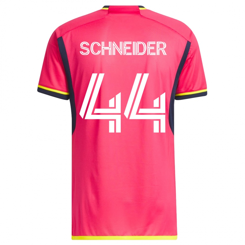 Homme Maillot Max Schneider #44 Rose Tenues Domicile 2023/24 T-Shirt Suisse