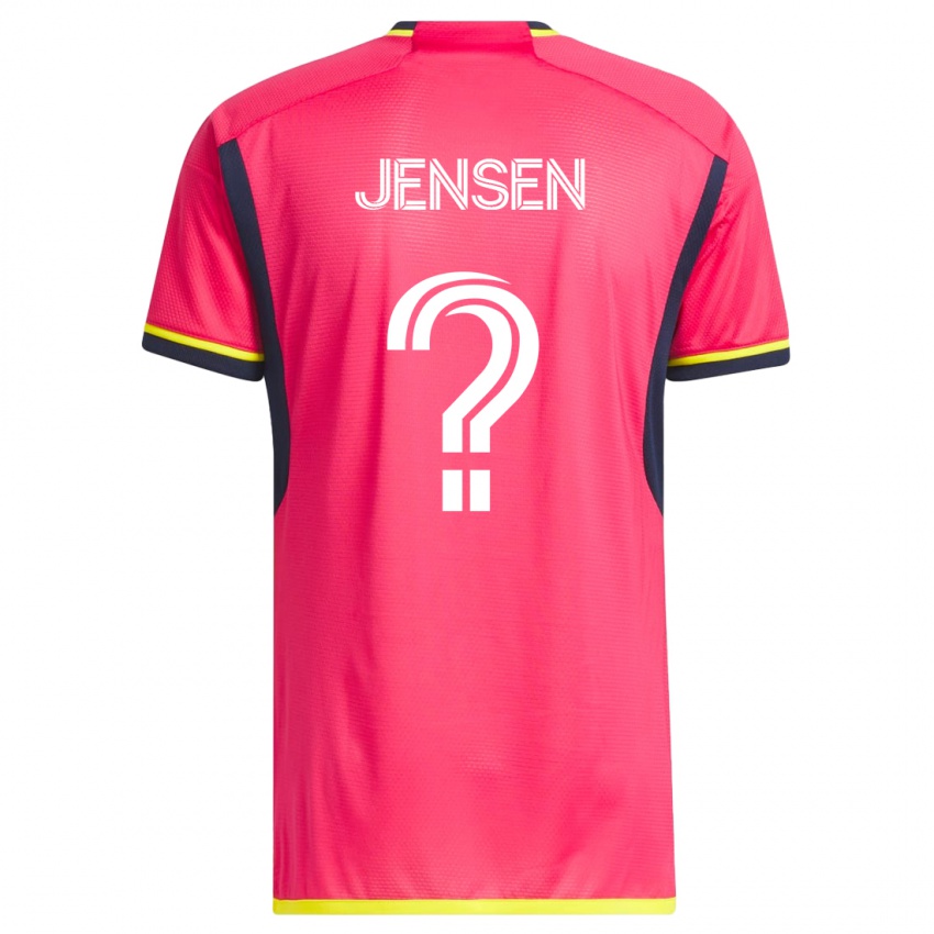 Homme Maillot Isak Jensen #0 Rose Tenues Domicile 2023/24 T-Shirt Suisse