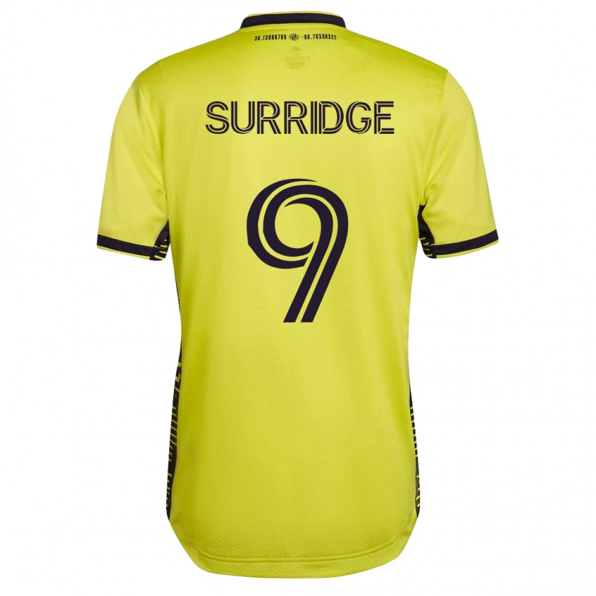 Herren Sam Surridge #9 Gelb Heimtrikot Trikot 2023/24 T-Shirt Schweiz