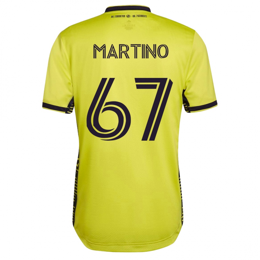 Herren Ben Martino #67 Gelb Heimtrikot Trikot 2023/24 T-Shirt Schweiz