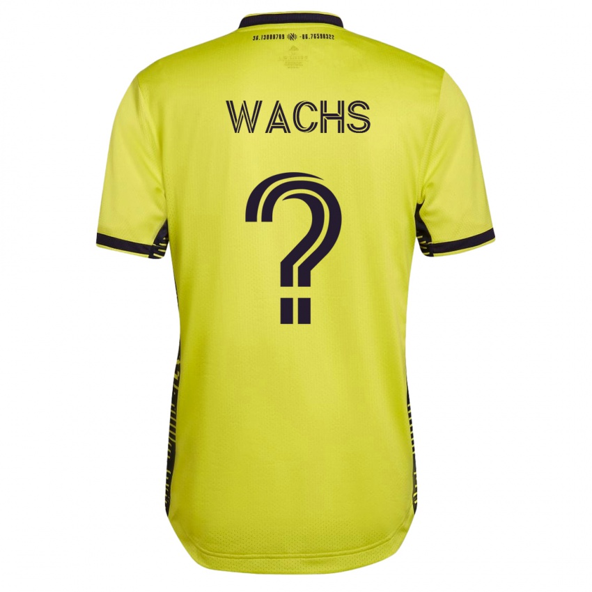 Herren Eli Wachs #0 Gelb Heimtrikot Trikot 2023/24 T-Shirt Schweiz