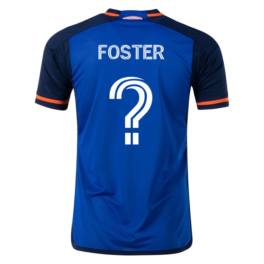 Homme Maillot Isaiah Foster #0 Bleu Tenues Domicile 2023/24 T-Shirt Suisse