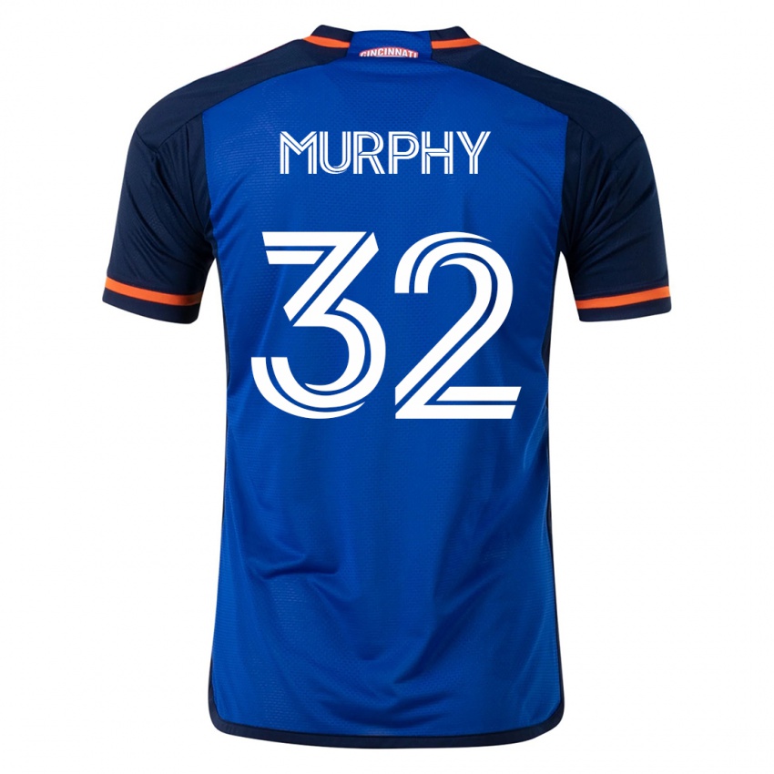 Homme Maillot Ian Murphy #32 Bleu Tenues Domicile 2023/24 T-Shirt Suisse