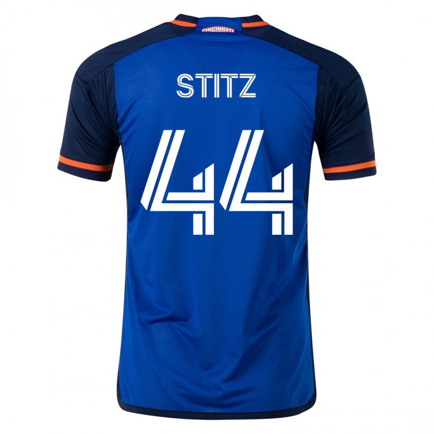 Homme Maillot Ben Stitz #44 Bleu Tenues Domicile 2023/24 T-Shirt Suisse