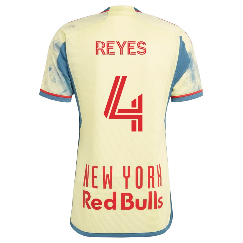 Herren Andrés Reyes #4 Gelb Heimtrikot Trikot 2023/24 T-Shirt Schweiz
