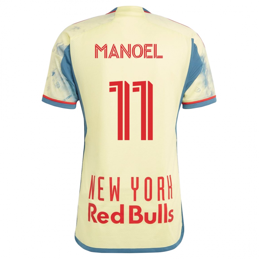 Homme Maillot Elias Manoel #11 Jaune Tenues Domicile 2023/24 T-Shirt Suisse
