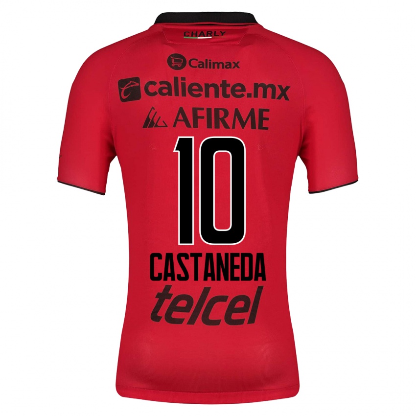 Homme Maillot Kevin Castañeda #10 Rouge Tenues Domicile 2023/24 T-Shirt Suisse