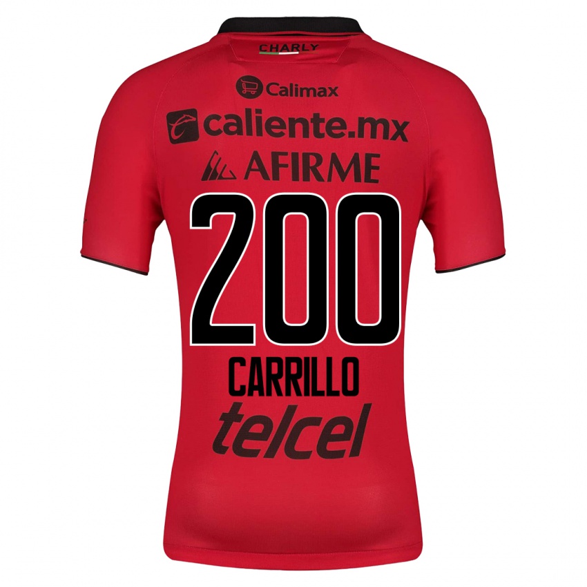 Homme Maillot Manuel Carrillo #200 Rouge Tenues Domicile 2023/24 T-Shirt Suisse