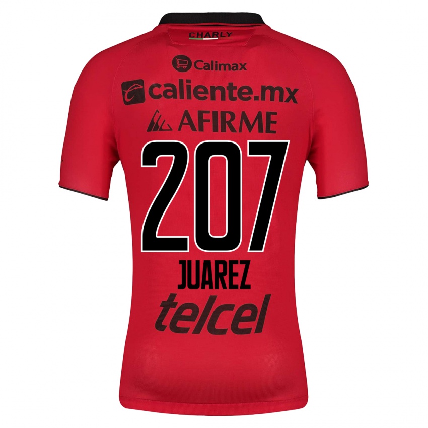Homme Maillot José Juárez #207 Rouge Tenues Domicile 2023/24 T-Shirt Suisse
