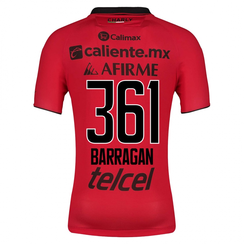 Homme Maillot Jesús Barragán #361 Rouge Tenues Domicile 2023/24 T-Shirt Suisse