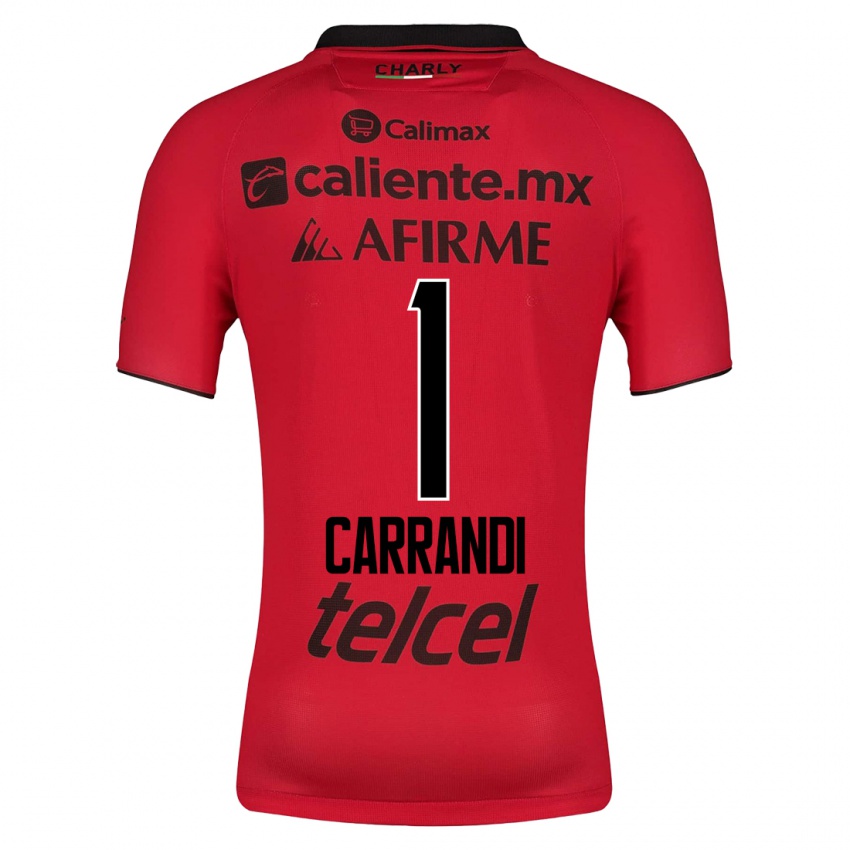 Homme Maillot Daniela Carrandi #1 Rouge Tenues Domicile 2023/24 T-Shirt Suisse
