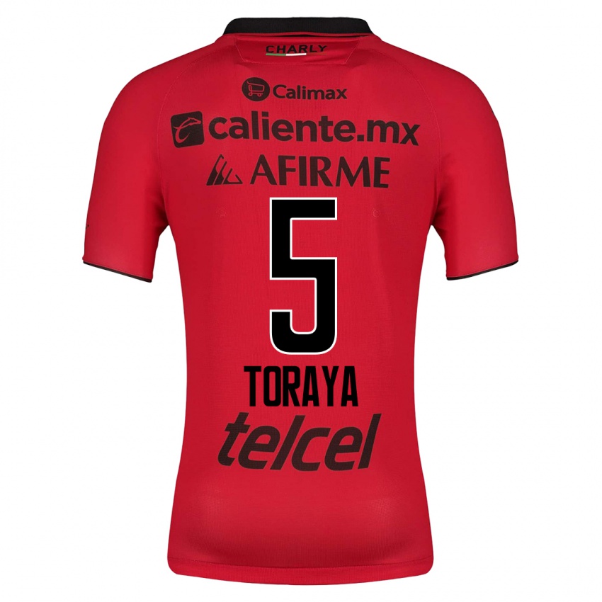 Homme Maillot Yadira Toraya #5 Rouge Tenues Domicile 2023/24 T-Shirt Suisse