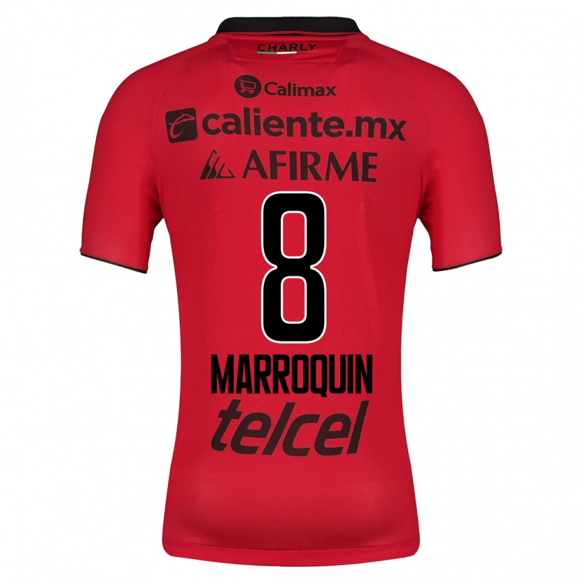Homme Maillot Ammanda Marroquin #8 Rouge Tenues Domicile 2023/24 T-Shirt Suisse