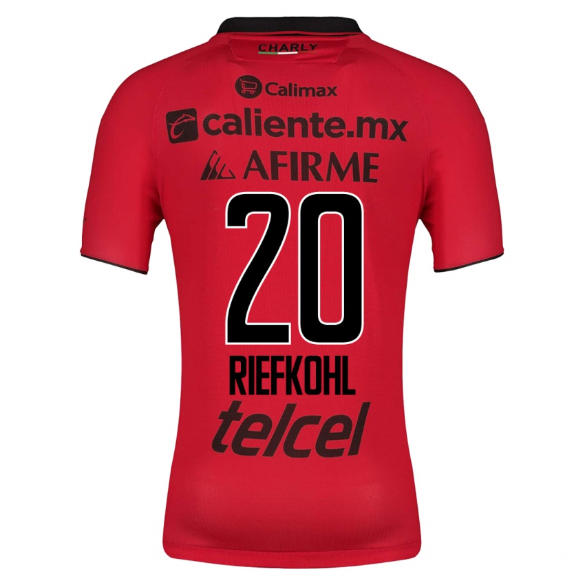 Homme Maillot Luciana Riefkohl #20 Rouge Tenues Domicile 2023/24 T-Shirt Suisse