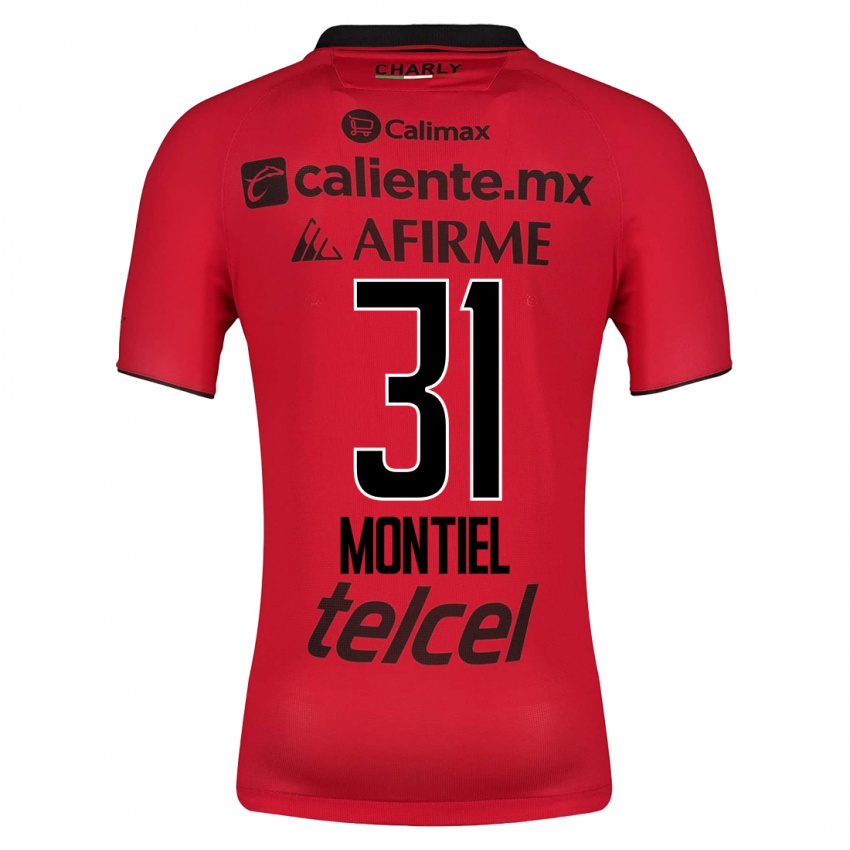 Homme Maillot Abril Montiel #31 Rouge Tenues Domicile 2023/24 T-Shirt Suisse