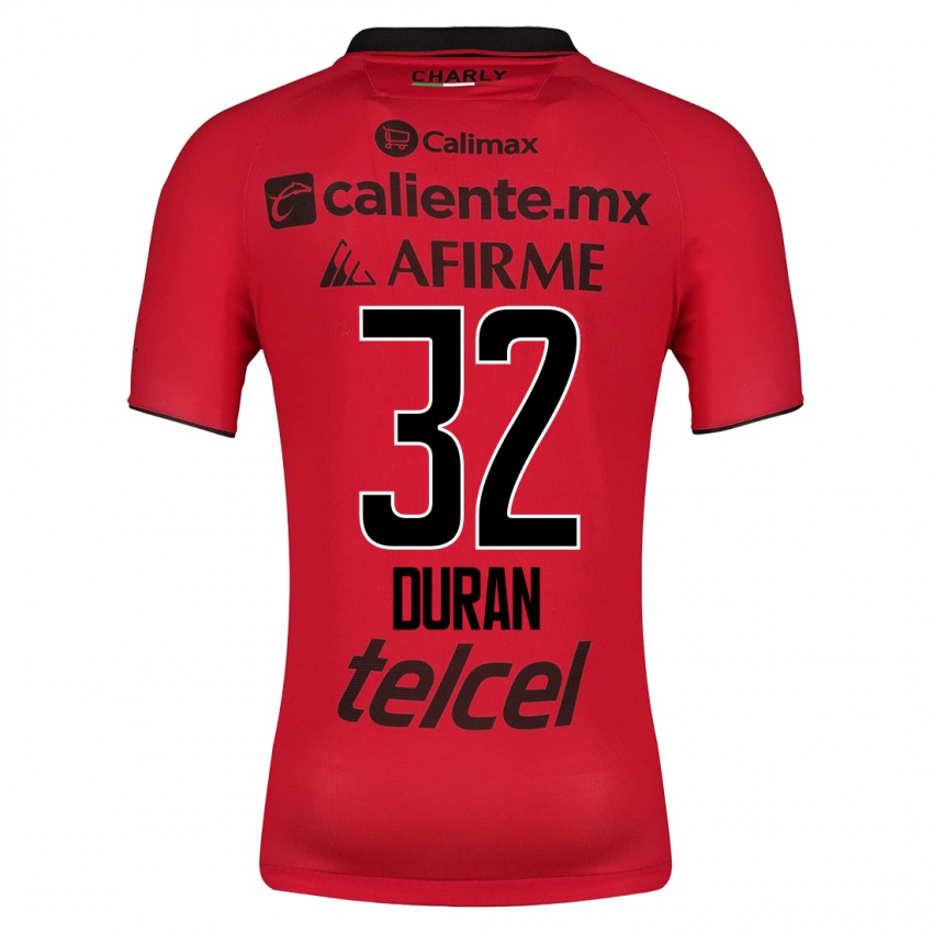 Homme Maillot Ailed Duran #32 Rouge Tenues Domicile 2023/24 T-Shirt Suisse