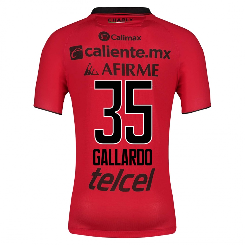 Homme Maillot Gloriaisabel Gallardo #35 Rouge Tenues Domicile 2023/24 T-Shirt Suisse