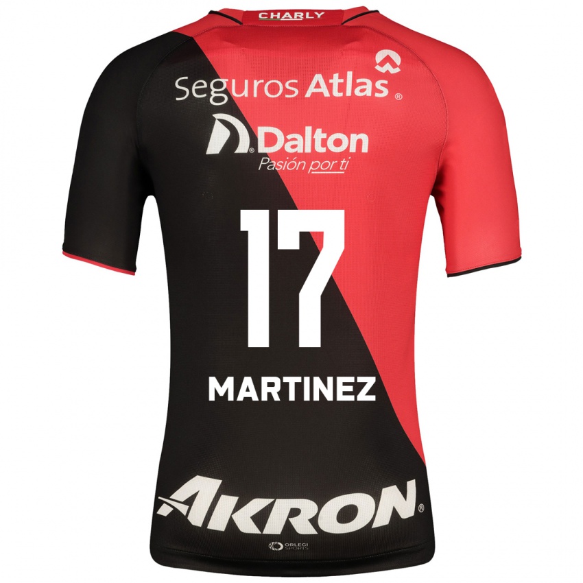 Homme Maillot Jaziel Martinez #17 Noir Tenues Domicile 2023/24 T-Shirt Suisse
