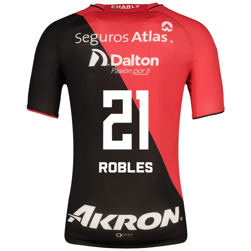 Homme Maillot Carlos Robles #21 Noir Tenues Domicile 2023/24 T-Shirt Suisse