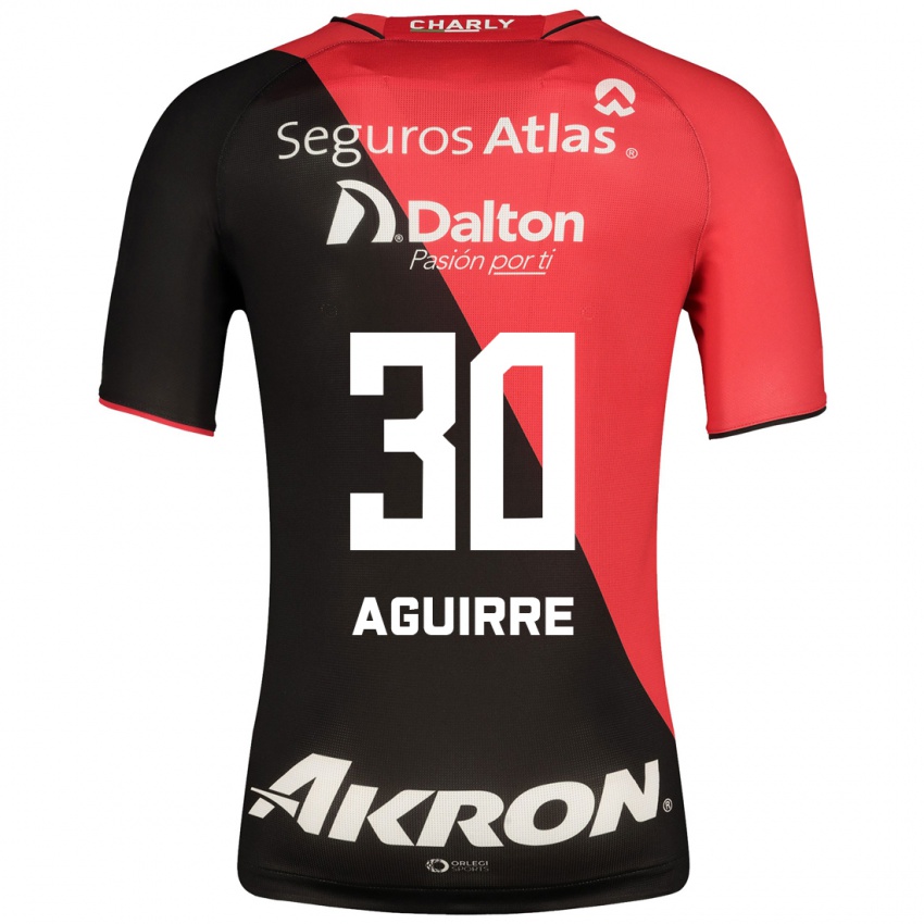 Homme Maillot Eduardo Aguirre #30 Noir Tenues Domicile 2023/24 T-Shirt Suisse