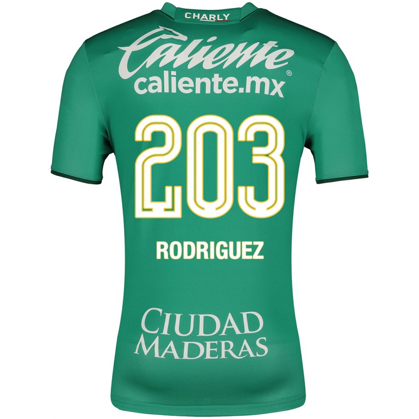 Homme Maillot César Rodríguez #203 Vert Tenues Domicile 2023/24 T-Shirt Suisse