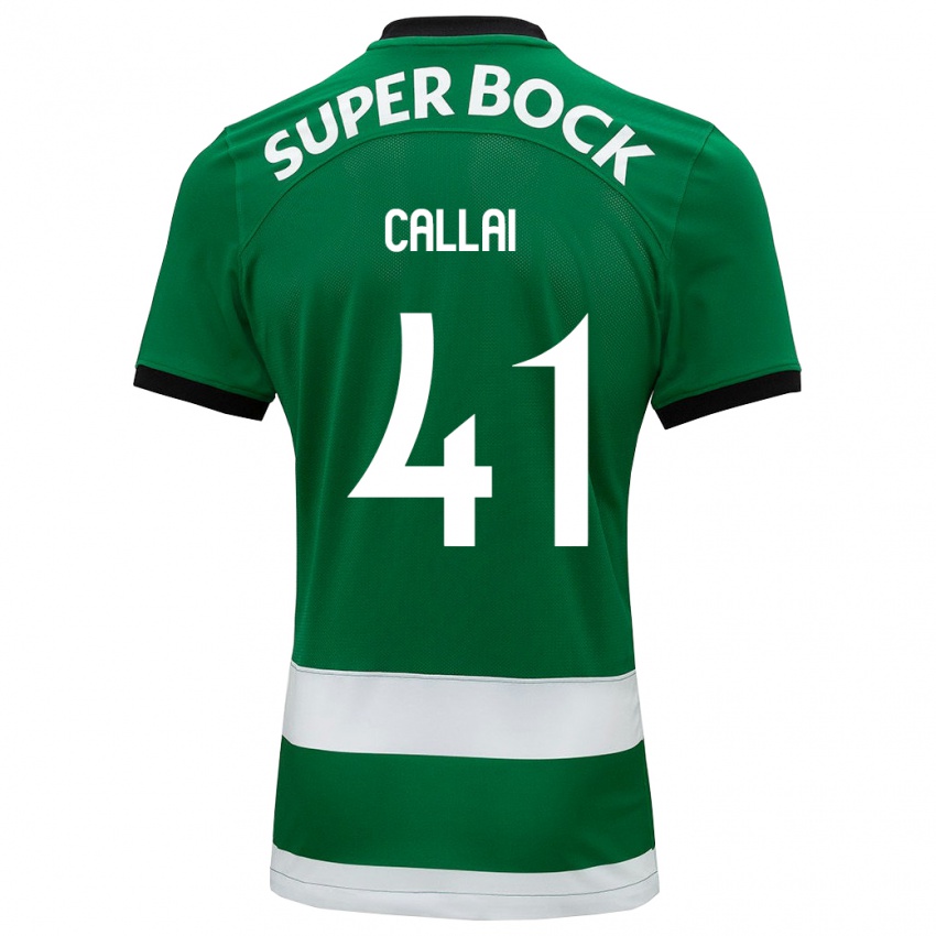 Homme Maillot Diego Callai #41 Vert Tenues Domicile 2023/24 T-Shirt Suisse
