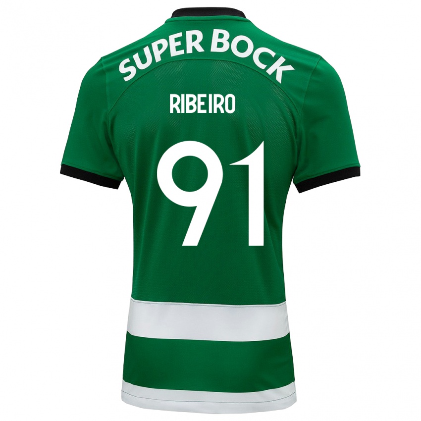 Homme Maillot Rodrigo Ribeiro #91 Vert Tenues Domicile 2023/24 T-Shirt Suisse