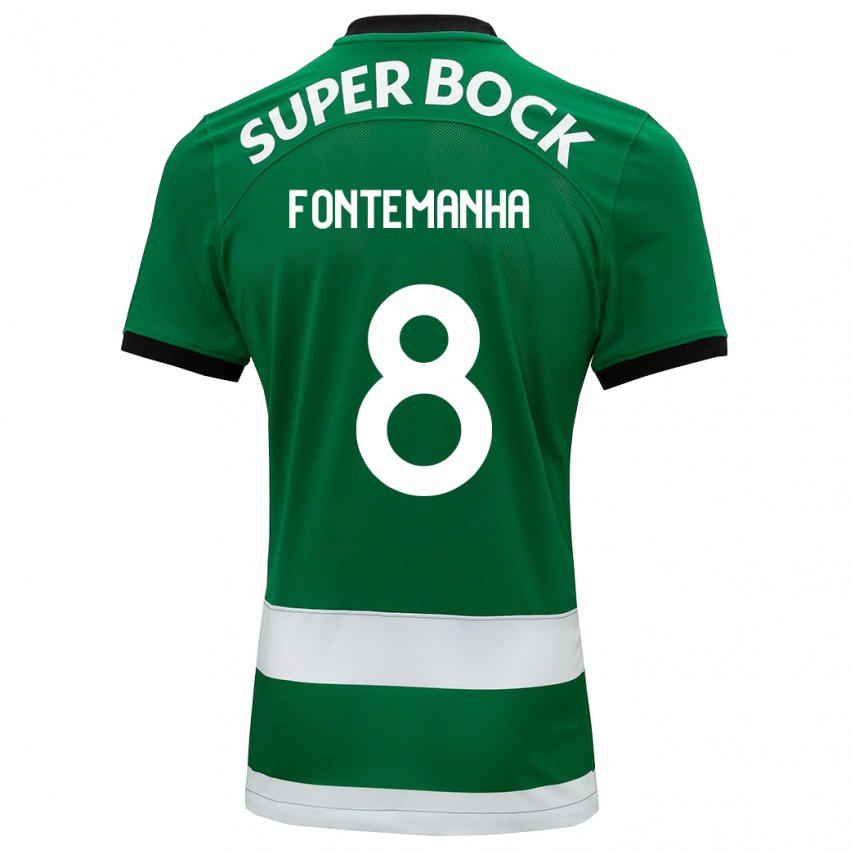 Homme Maillot Rita Fontemanha #8 Vert Tenues Domicile 2023/24 T-Shirt Suisse