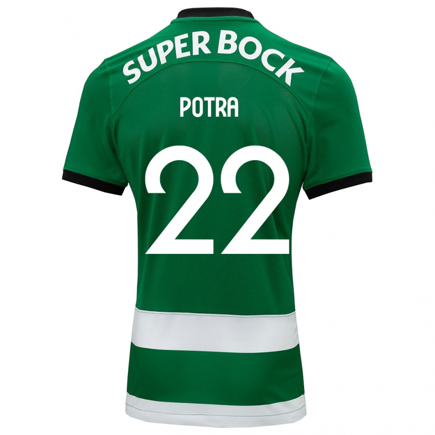 Homme Maillot Catarina Sofia Branco Potra #22 Vert Tenues Domicile 2023/24 T-Shirt Suisse