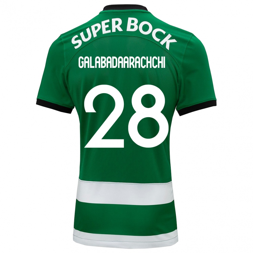 Homme Maillot Jacinta Galabadaarachchi #28 Vert Tenues Domicile 2023/24 T-Shirt Suisse
