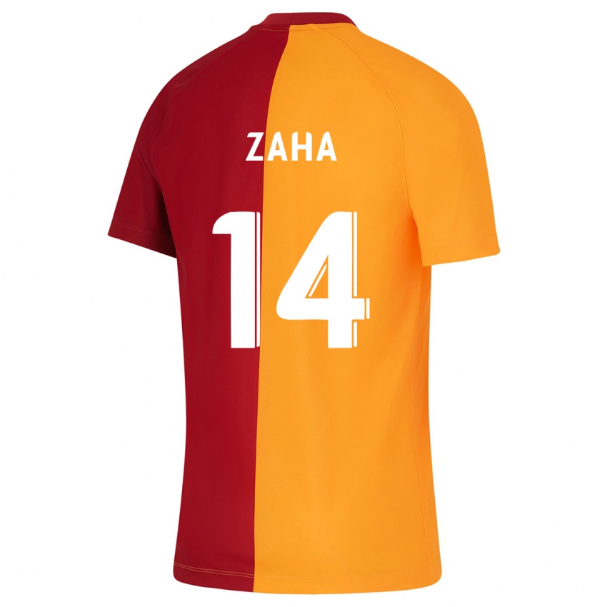 Homme Maillot Wilfried Zaha #14 Orange Tenues Domicile 2023/24 T-Shirt Suisse