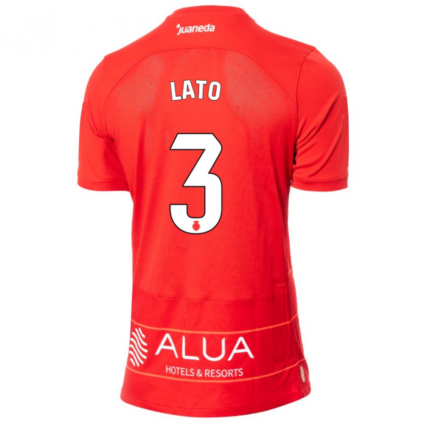 Homme Maillot Toni Lato #3 Rouge Tenues Domicile 2023/24 T-Shirt Suisse