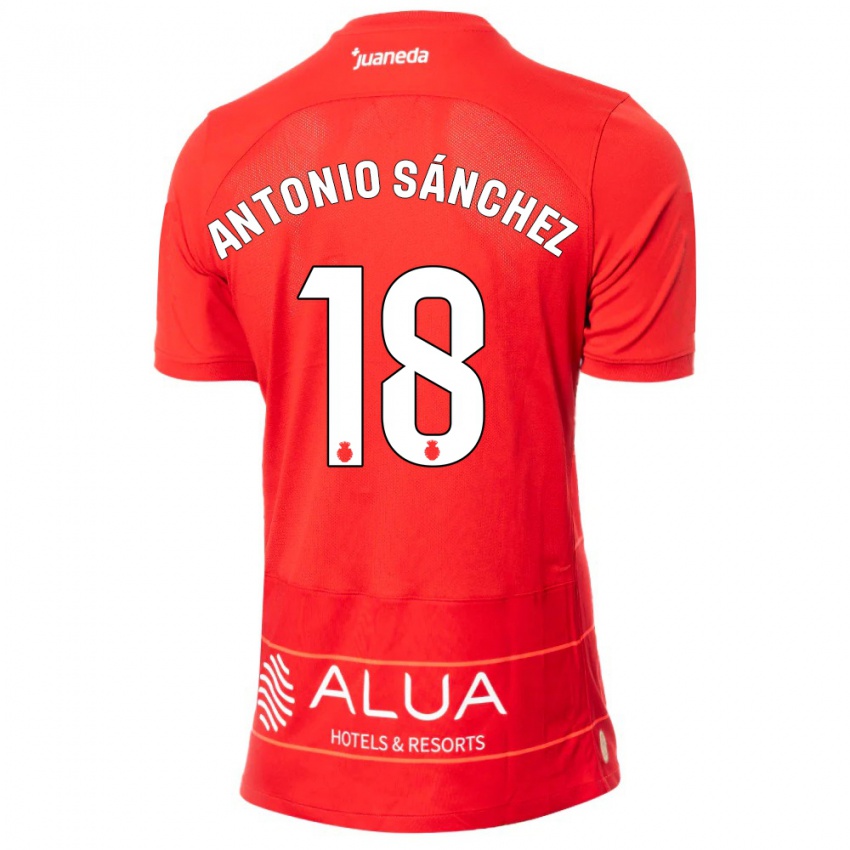 Herren Antonio Sánchez #18 Rot Heimtrikot Trikot 2023/24 T-Shirt Schweiz