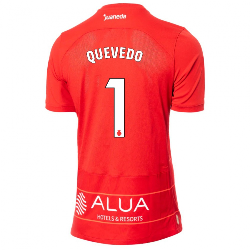 Homme Maillot Alex Quevedo #1 Rouge Tenues Domicile 2023/24 T-Shirt Suisse