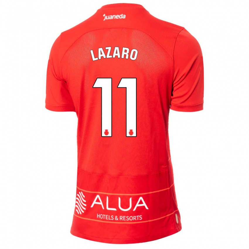 Herren Victor Lázaro #11 Rot Heimtrikot Trikot 2023/24 T-Shirt Schweiz