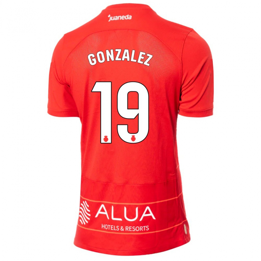 Herren Adrià González #19 Rot Heimtrikot Trikot 2023/24 T-Shirt Schweiz
