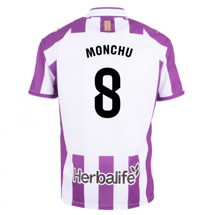 Homme Maillot Monchu #8 Violet Tenues Domicile 2023/24 T-Shirt Suisse